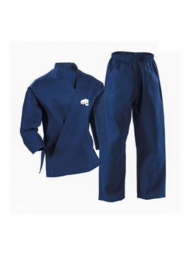 royal blue martial arts uniform